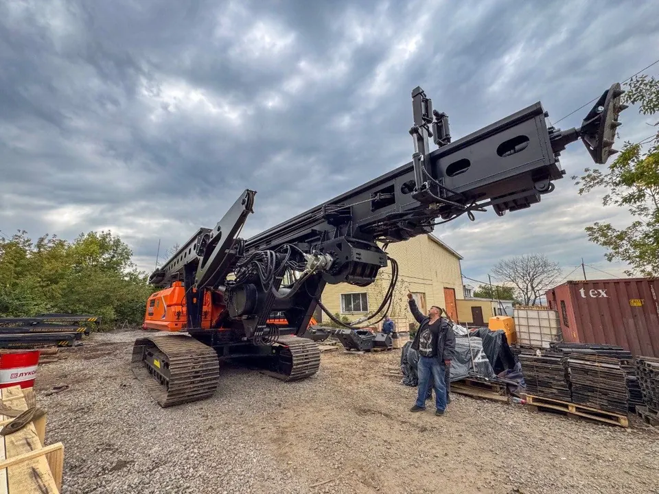 Копрово-буровая установка на базе экскаватора LonKing CDM6396
